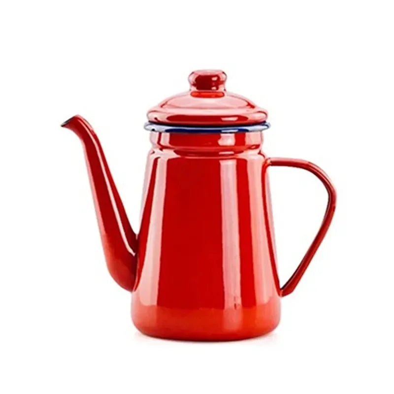 1.1L Enamel Coffee Pot – Durable & Stylish