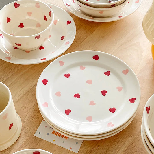 Heart design Crockery Set